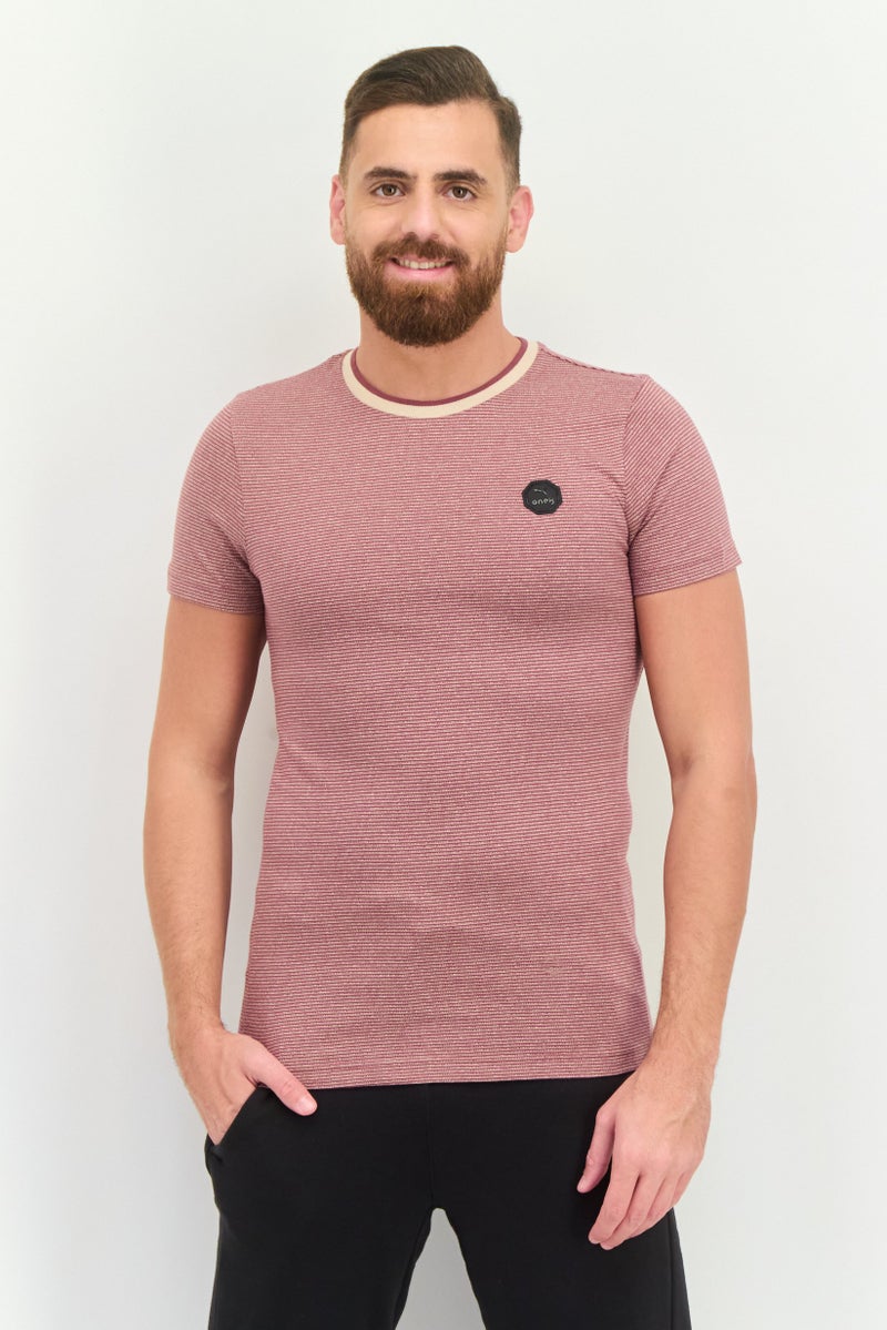 PUMA Men One8 Virat Kohli Collection Sportswear Fit Short Sleeve Training T-Shirt, Mauve/Beige - Image 1