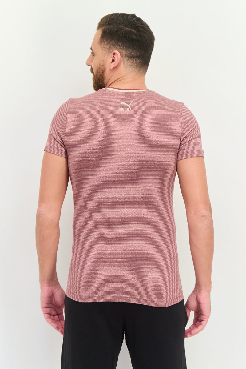 PUMA Men One8 Virat Kohli Collection Sportswear Fit Short Sleeve Training T-Shirt, Mauve/Beige - Image 3