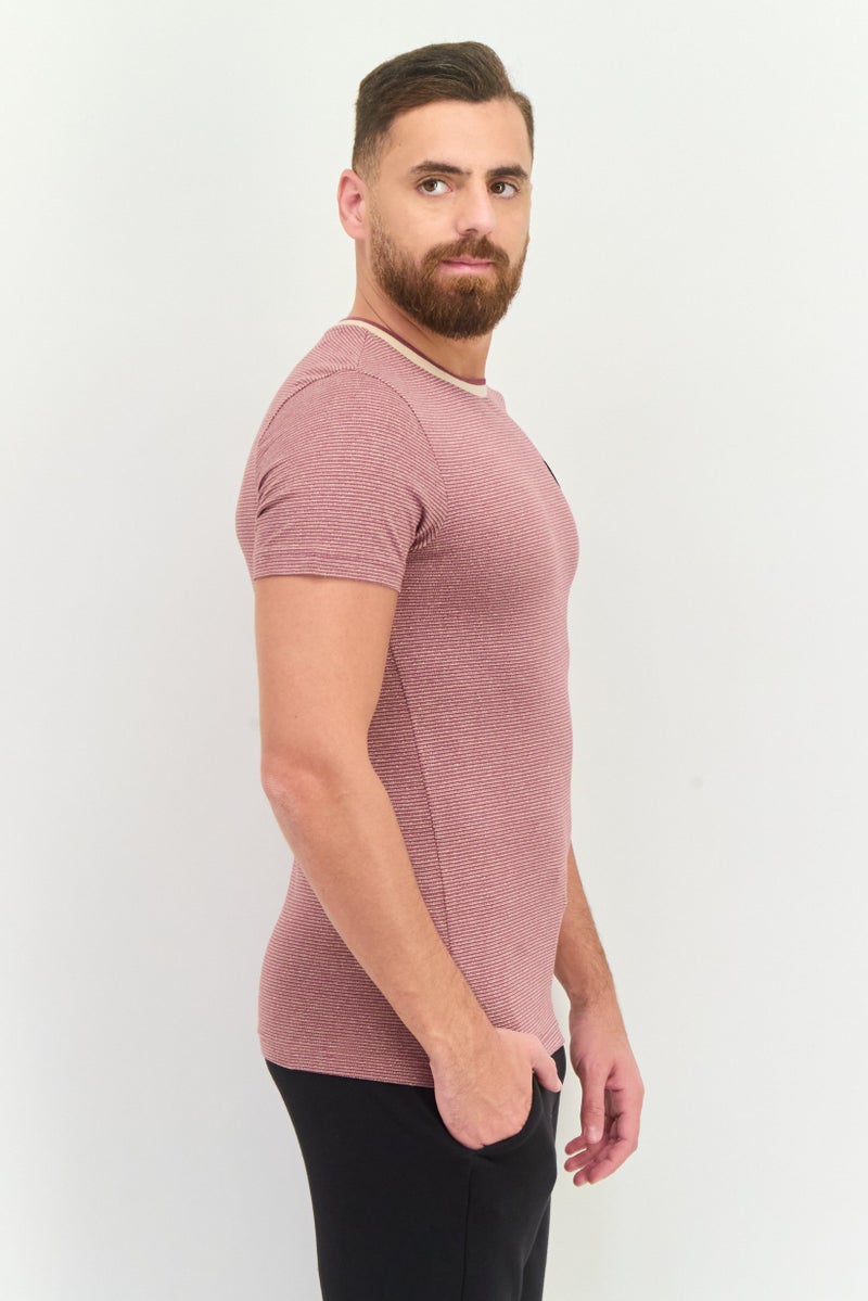 PUMA Men One8 Virat Kohli Collection Sportswear Fit Short Sleeve Training T-Shirt, Mauve/Beige - Image 4