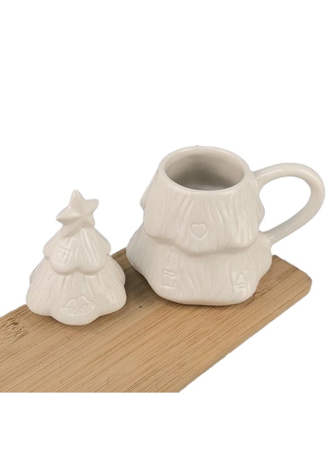 المنزل الذكي هوم سمارت كوب رسم مع غطاء للأولاد والبنات - كوب رسم سيراميكي على شكل شجرة، هدية مثالية لعيد الميلاد والحفلات. - Image 2