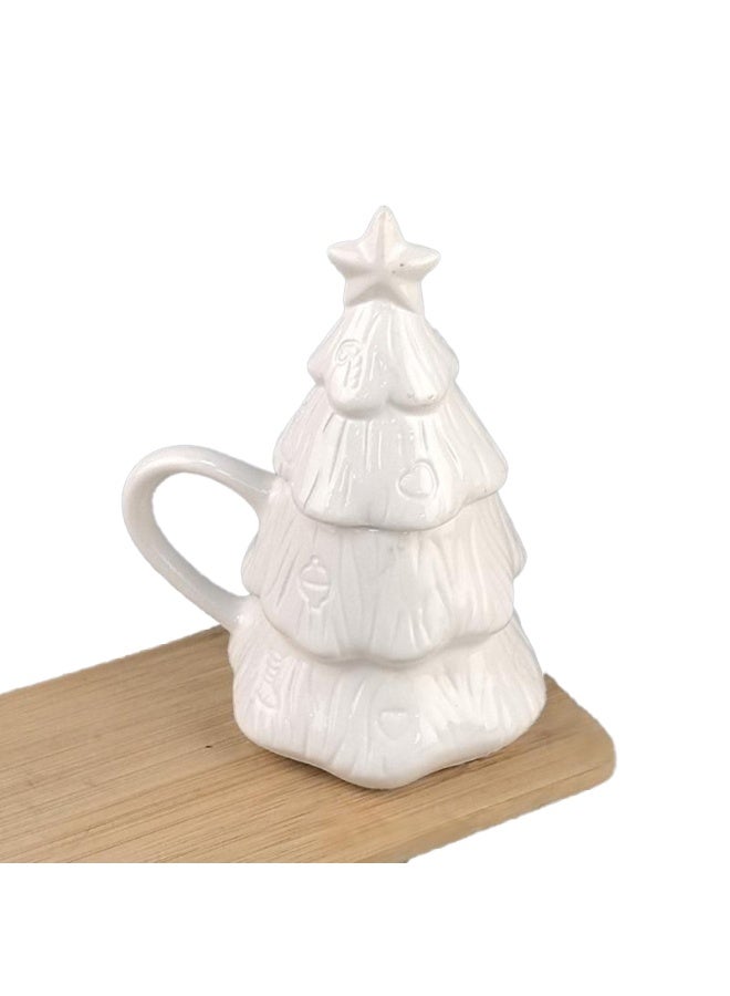 المنزل الذكي هوم سمارت كوب رسم مع غطاء للأولاد والبنات - كوب رسم سيراميكي على شكل شجرة، هدية مثالية لعيد الميلاد والحفلات. - Image 3