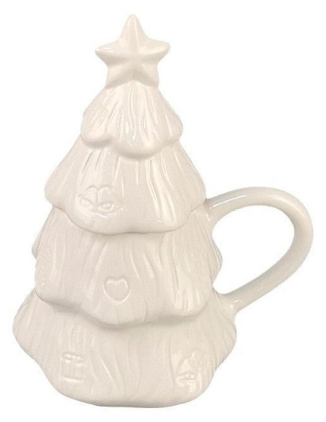 Home Smart painting cup with lid for Boys and Girls - DIY ceramic tree shape painting cup Ideal gift for Christmas and party favor. - Image 1