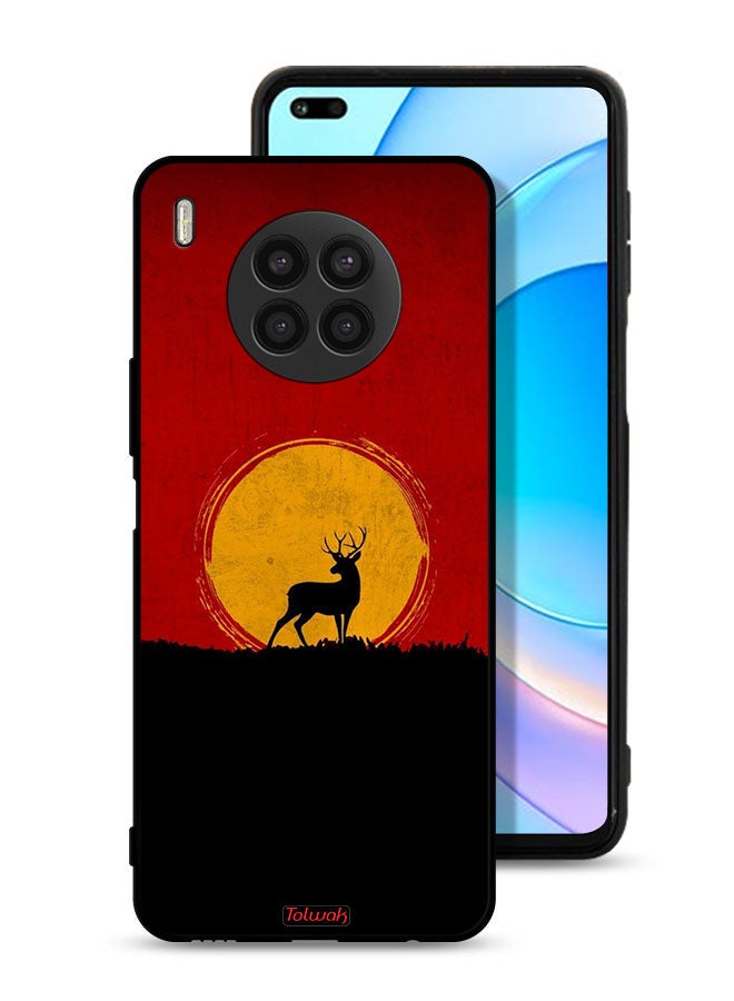 Tolwak Honor 50 Lite Protective Case Cover Deer And Moon Artwork - Image 1