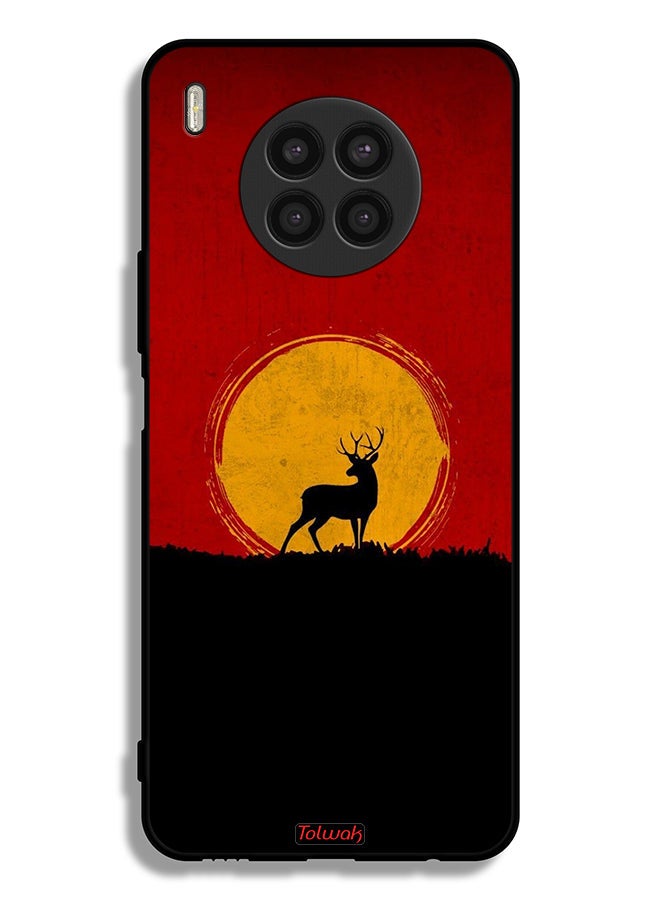 Tolwak Honor 50 Lite Protective Case Cover Deer And Moon Artwork - Image 2