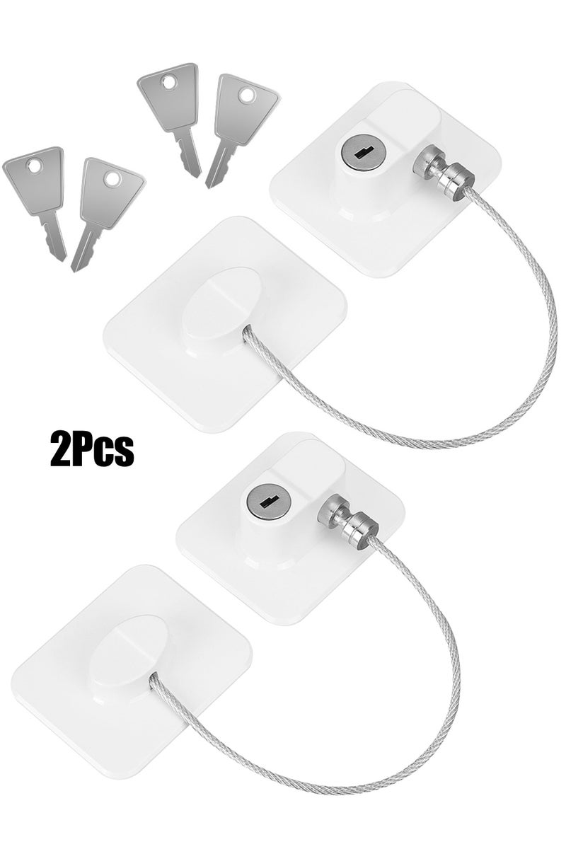 Child Safety Lock, For Refrigerator, Cabinet, Drawers, Window and Door, 2Pcs - Image 1