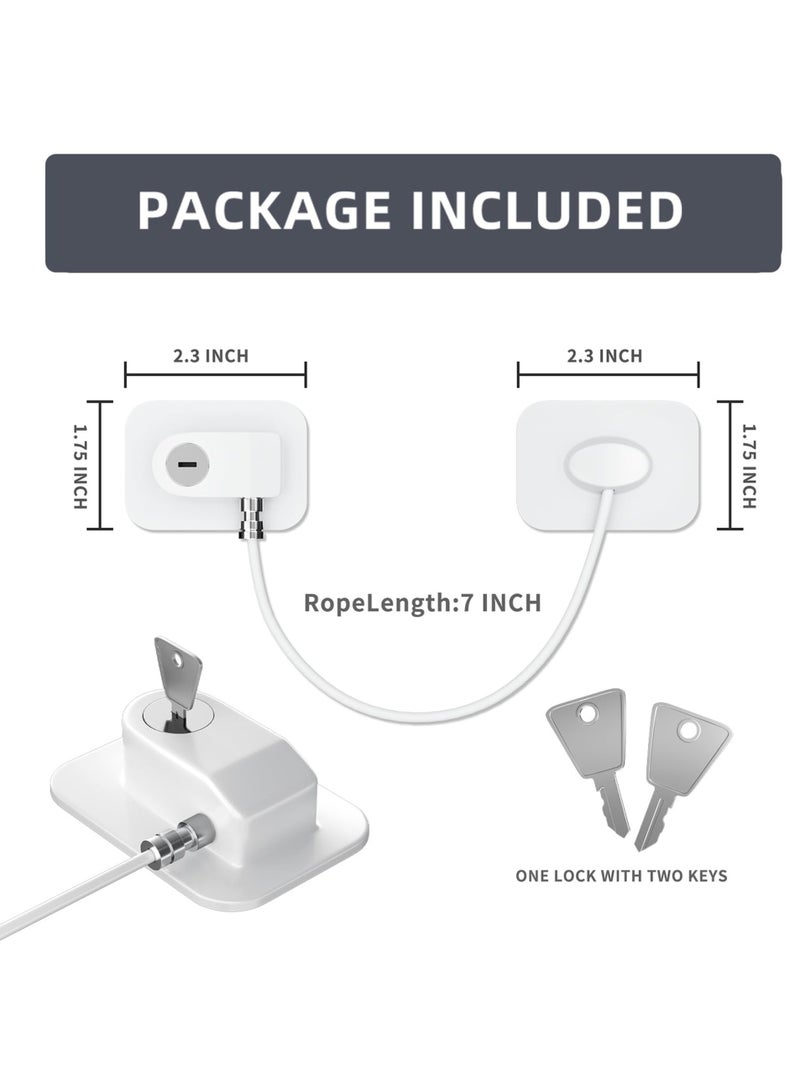 Child Safety Lock, For Refrigerator, Cabinet, Drawers, Window and Door, 2Pcs - Image 5
