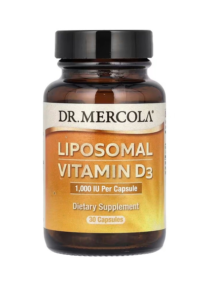 دكتور ميركولا فيتامين د3 جسيمي شحمي، 1000 وحدة دولية، 30 كبسولة - Image 1
