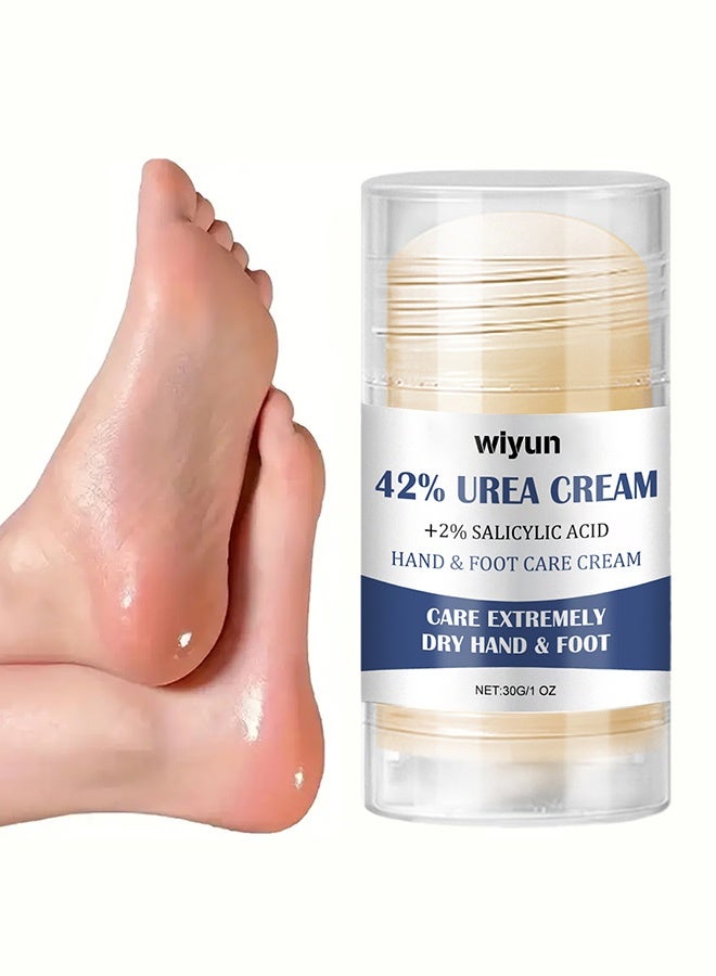 WIYUN 42% Urea Cream with 2% Salicylic Acid, Hand & Foot Care Cream for Extremely Dry Cracked Skin, Softens Calluses, Exfoliates, Deeply Moisturizes 30g - Image 1