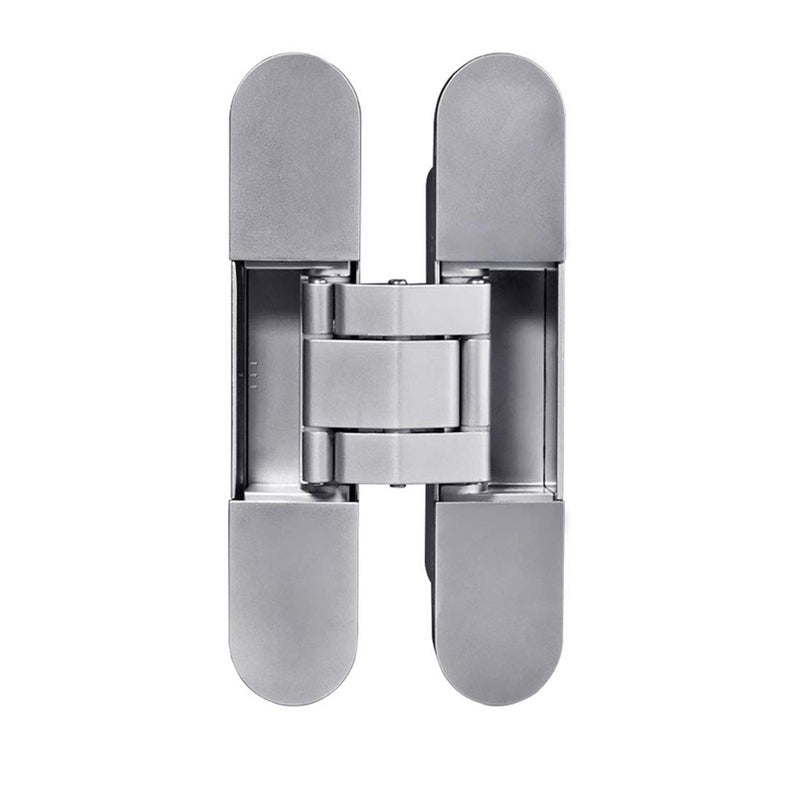 Tambee Invisible Hinge Heavy Duty Zinc Alloy Concealed Hidden 3 Way Adjustable Butt Hinge 6 X 2.5 X 1 Inch (1 Hinge) - Image 1