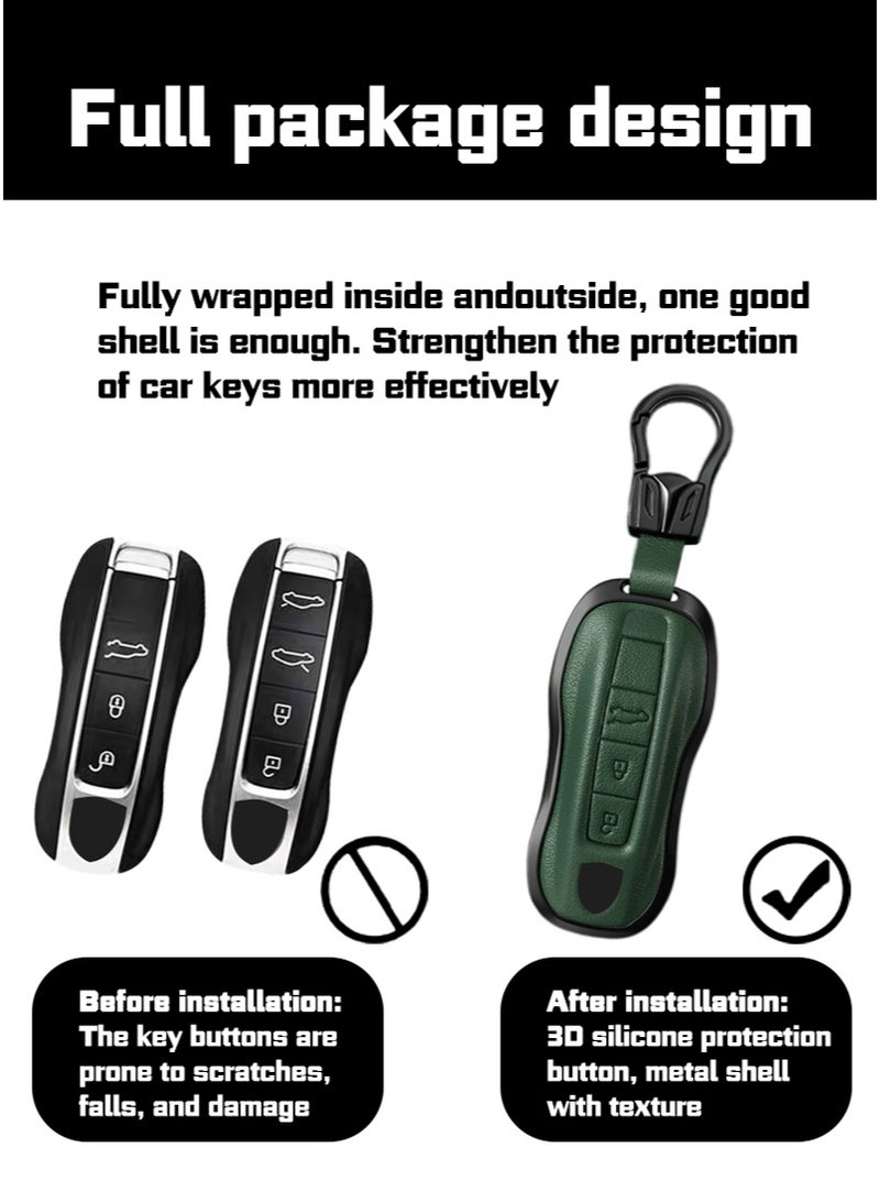 Car key bag, suitable for Porsche car key protector, perfectly wraps car keys, high-end, wear-resistant and fashionable. - Image 2