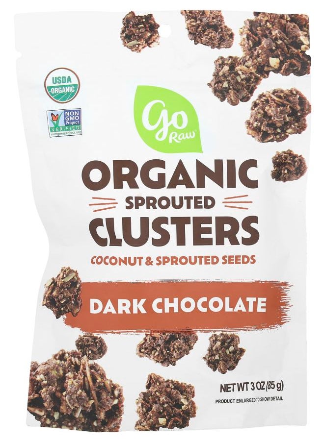 Organic Sprouted Clusters Dark Chocolate 3 oz (85 g) - pzsku/Z6080C1BF5E3E45E85130Z/45/_/1740571607/5cca2094-2aa1-4087-b7c5-aad1635844d6