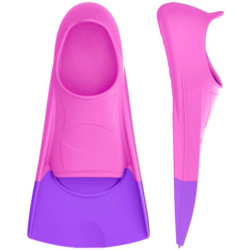 Gintenco Swim Fins Swim Training Fins for Snorkeling Swimming Diving Travel Size Flippers with BagFloating Fins for Adults Men Women Kids