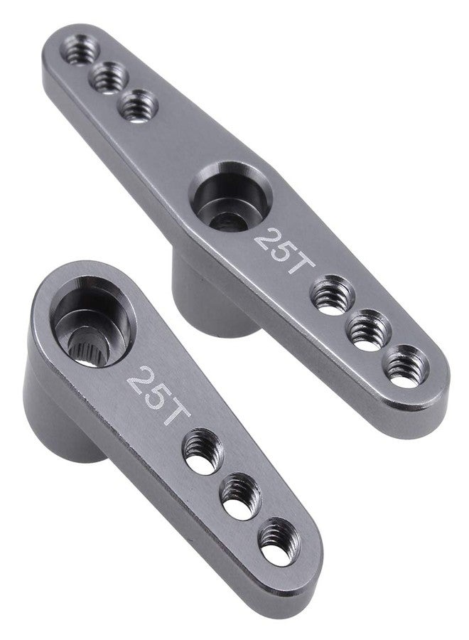 XIND ELE. 2-Pack Metal 25T Servo Horn Steering Arms M3 Thread for Futaba Savox Power HD HSP MG995 MG996 Servo Motor - Image 1