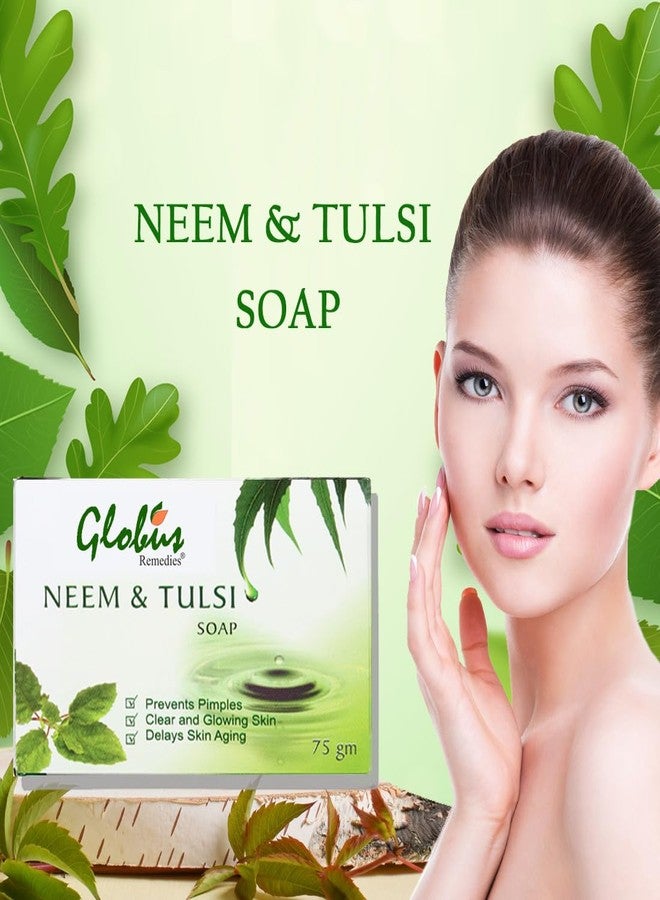 Globus Remedies Globus Neem & Tulsi Soap - 75 gm (Pack of 2) - Image 2