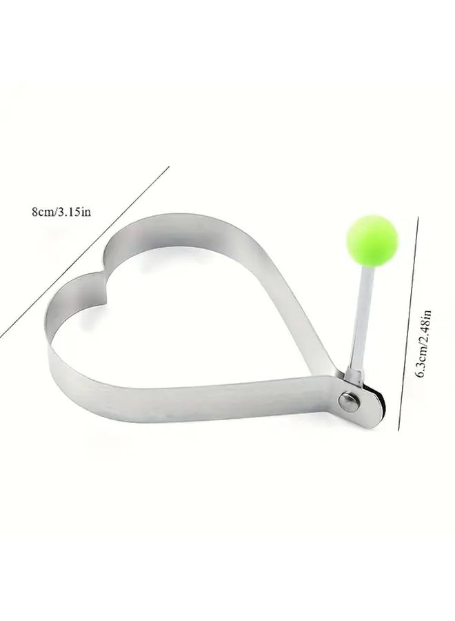 Flower Shaped Stainless Steel Non Stick Fried Egg Mold Kitchen Breakfast Tool - Image 5