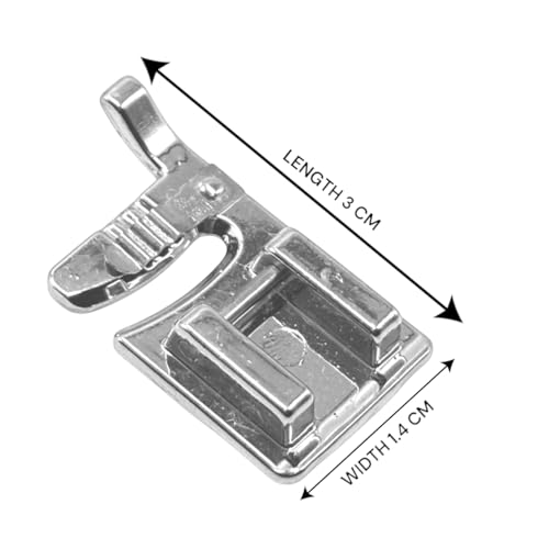 Zenith 3 Way Cording Sewing Machine Presser Foot Fit for Most Low Shank Sewing Machines Steel Finish - Image 3