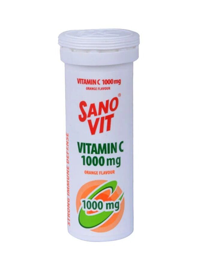 Sanovit Vitamin C 1000 Mg Orange Flavour 10 Effervescent Tablets  - Image 1