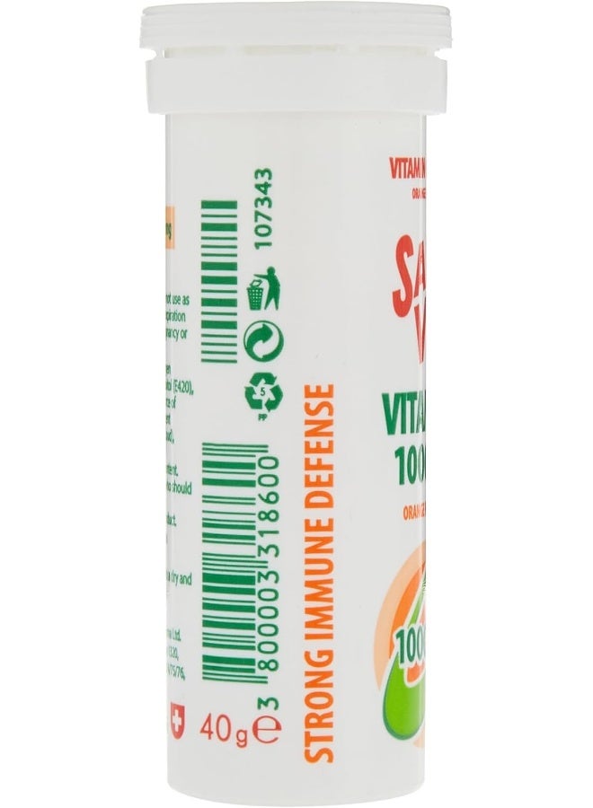 Sanovit Vitamin C 1000 Mg Orange Flavour 10 Effervescent Tablets  - Image 3