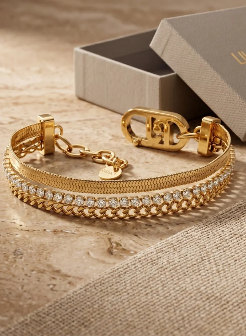 Liu Jo  Liu Jo Rosa Gold Bracelet - LJ2644 for Women | Best Price UAE