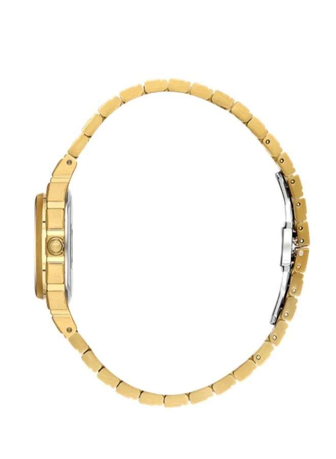 Freelook Paris Freelook - Charmant Women's Watch | Steel Case | Stainless Steel Band | Gold & Round Dial | Analog | Japanese Quartz | Mineral Glass | Premium Luxury Watch | Ideal Gift | Water Resistant 50 Meters