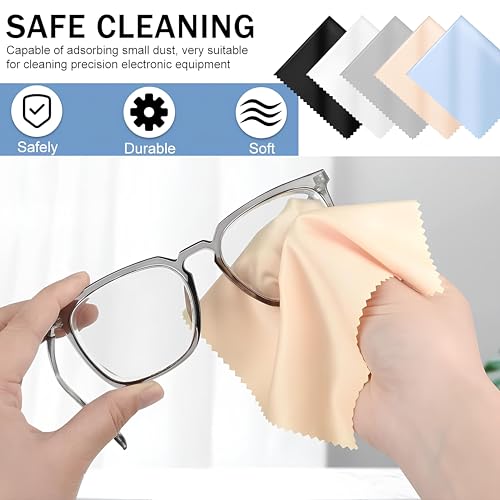 Gladiadora® Microfiber Cleaning Cloth for Laptop Screens, Monitors, Keyboards, Phones, Cameras, Tablets, Sunglasses & More – Soft, Lint-Free, Reusable Wipes - Random Colors (Pack of-5) - Image 3