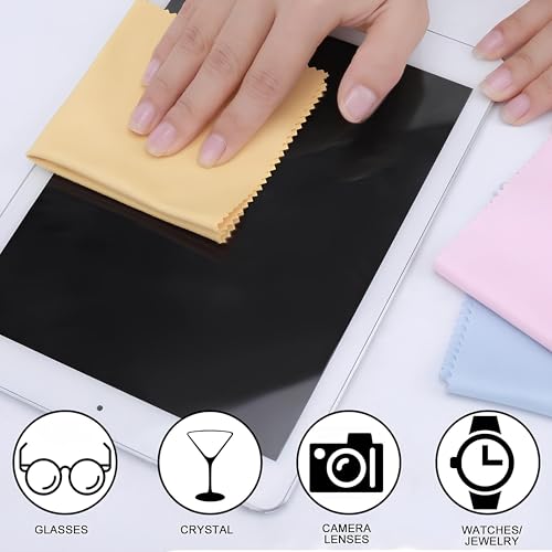 Gladiadora® Microfiber Cleaning Cloth for Laptop Screens, Monitors, Keyboards, Phones, Cameras, Tablets, Sunglasses & More – Soft, Lint-Free, Reusable Wipes - Random Colors (Pack of-5) - Image 4