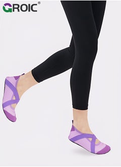 GROIC Yoga Socks,Barefoot Yoga Exercise Wear Sport Accessories，Water Shoes Quick-Dry Aqua Socks,Indoor Fitness Shoes Jump Rope Shoes and Dance Shoes  - Image 5