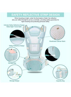 Arabest Multi Functional Baby Strap, Waist, Stool, Buttocks, Seat, Baby Strap, Suitable for Infants Aged 0-36 Months, 6-in-1 Carrying Model Strap, Adjustable in Size, Perfect for Hiking and Travel  - Image 3