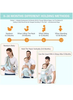 Arabest Multi Functional Baby Strap, Waist, Stool, Buttocks, Seat, Baby Strap, Suitable for Infants Aged 0-36 Months, 6-in-1 Carrying Model Strap, Adjustable in Size, Perfect for Hiking and Travel  - Image 5