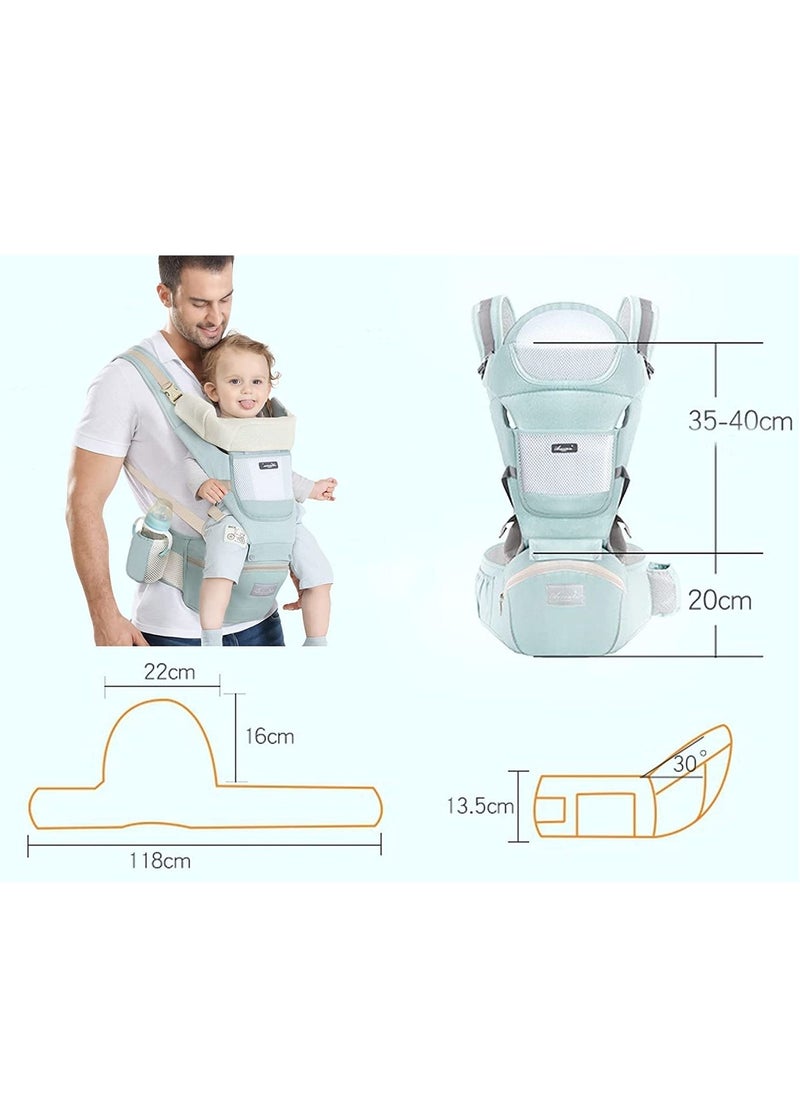 Arabest - Multi Functional Baby Strap, Waist, Stool, Buttocks, Seat, Baby Strap, Suitable for Infants Aged 0-36 Months, 6-in-1 Carrying Model Strap, Adjustable in Size, Perfect for Hiking and Travel - Image 1