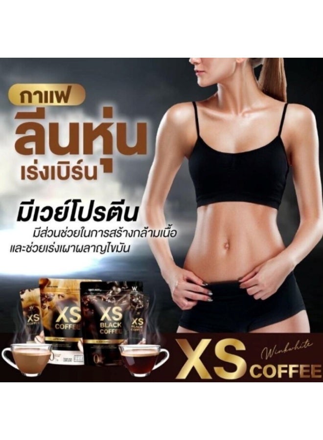 وينك وايت مسحوق قهوة "وينك وايت XS لاتيه" الفوري (150 جم - 10 أكياس × 15 جم) – قهوة بروتين قليلة السعرات الحرارية وخالية تماماً من السكر، مع الكولاجين ومستخلص اللوز والبازلاء. - Image 5