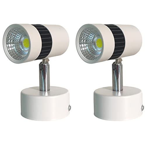 D'Mak D’Mak Plastic Store 3W Led Spot Light, Warm White, Pack of 2 - Image 1