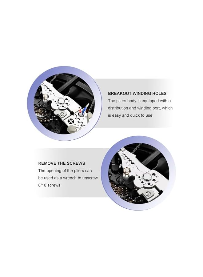 promass 2024 New Arrival Multifunctional Wire Stripper Crimper Cable Cutter Pliers, Professional Electrical Wire Stripping Tool, Multipurpose Wire Stripper for Electrical Cable Cutting - Image 4