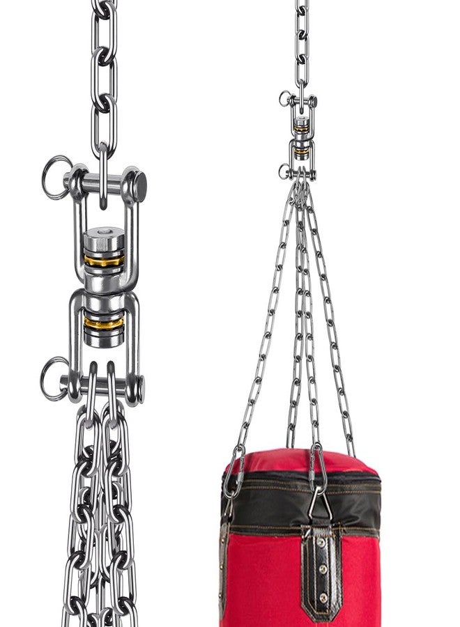 BeneLabel Swivel Hanging Chair, Swing Swivel Bearing Swivel Ball Bearing Heavy Duty Stainless Steel 360 Rotatable Punch Bag Rope Swivel Attachment Eyelet Hook for Yoga Swivel Grill - Image 5