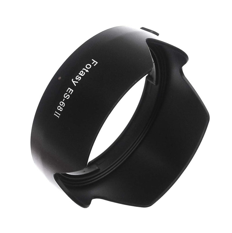 Fotasy Dedicated Flower Bayonet Lens Hood for Canon EF 50mm f/1.8 STM Lens, Canon 50mm 1.8 STM Lens Hood, Replacement of Canon ES-68 II Lens Hood, ES68F, Black - Image 4