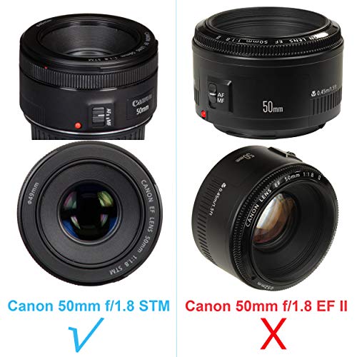Fotasy Dedicated Flower Bayonet Lens Hood for Canon EF 50mm f/1.8 STM Lens, Canon 50mm 1.8 STM Lens Hood, Replacement of Canon ES-68 II Lens Hood, ES68F, Black - Image 2