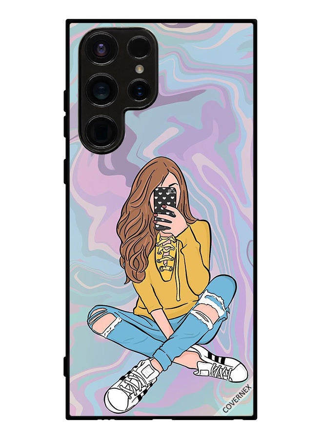 Covernex Protective Case Cover For Samsung Galaxy S23 Ultra Girl Taking Photo - Image 1