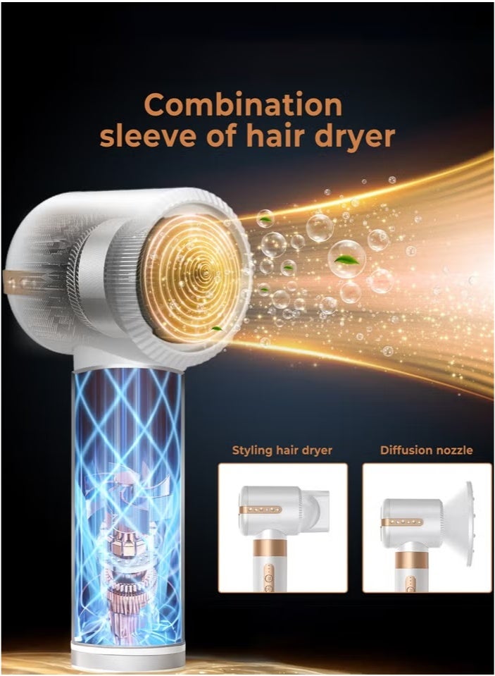 Raxoom 7 in 1 black Hair Styler Brush & Hair Dryer, Hair Curler,Hot Air Brush Set,110000 RPM High Speed Multi Styler Hair Straightener,Automatic Curling hair for Fast Drying Curling Volumizing Straightening - Image 5