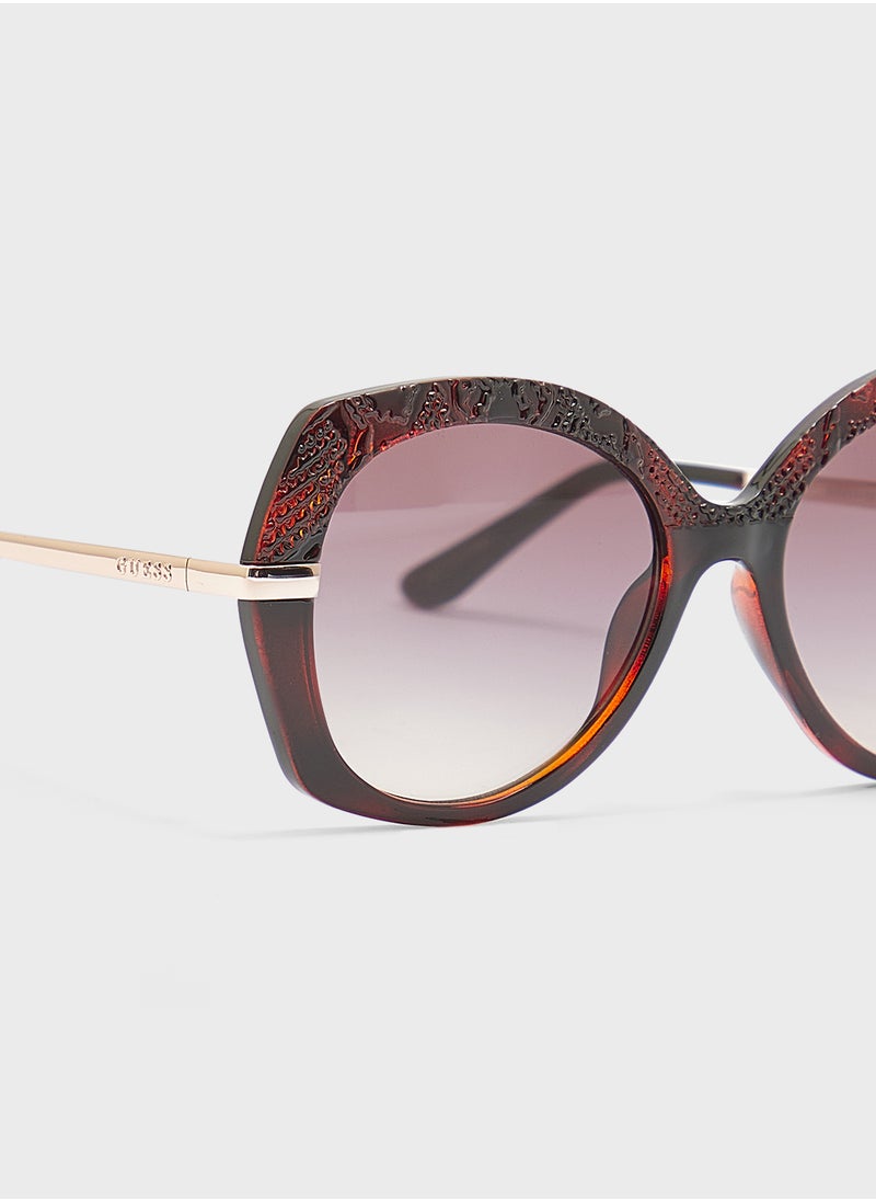 GUESS Gu0021552F55 Cat Eyesunglasses  - Image 3