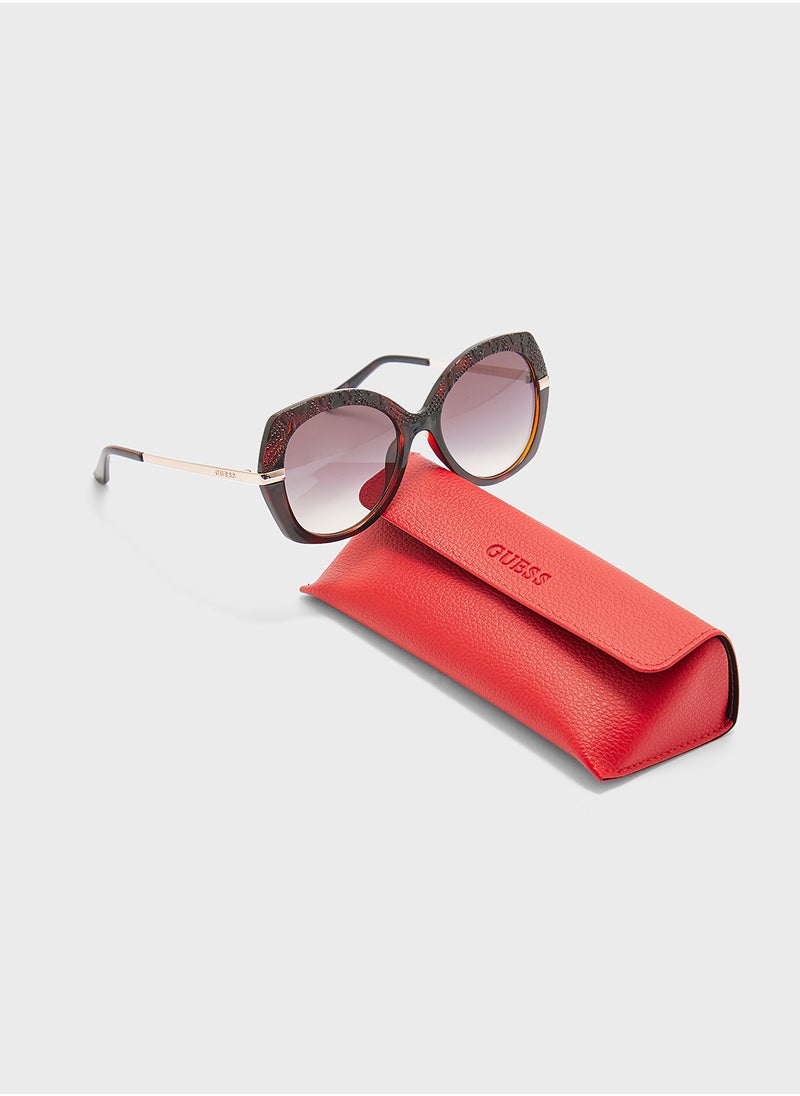 GUESS Gu0021552F55 Cat Eyesunglasses  - Image 4