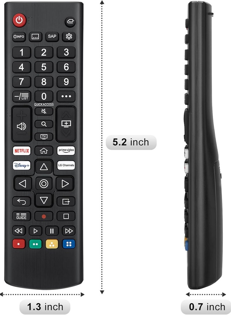 ELTRAZONE Universal Replacement Remote Control for LG Smart TV (Pack of 2) - With Battery - Image 3