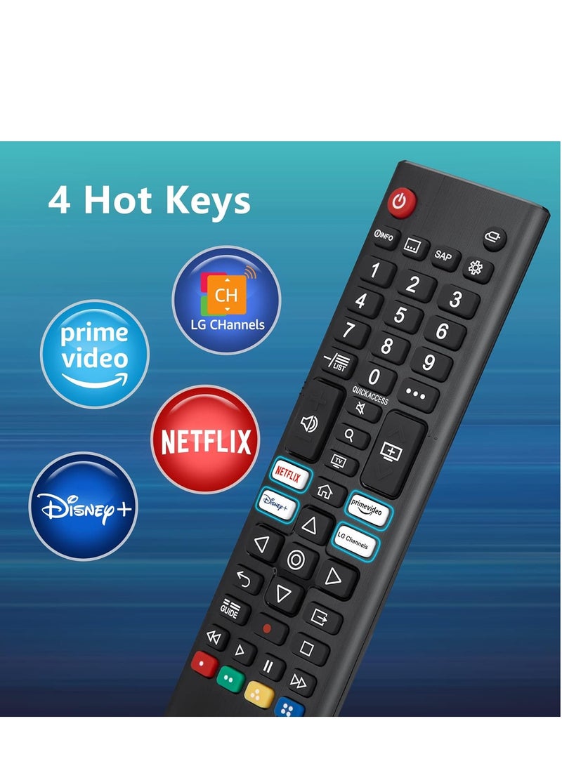 ELTRAZONE Universal Replacement Remote Control for LG Smart TV (Pack of 2) - With Battery - Image 4