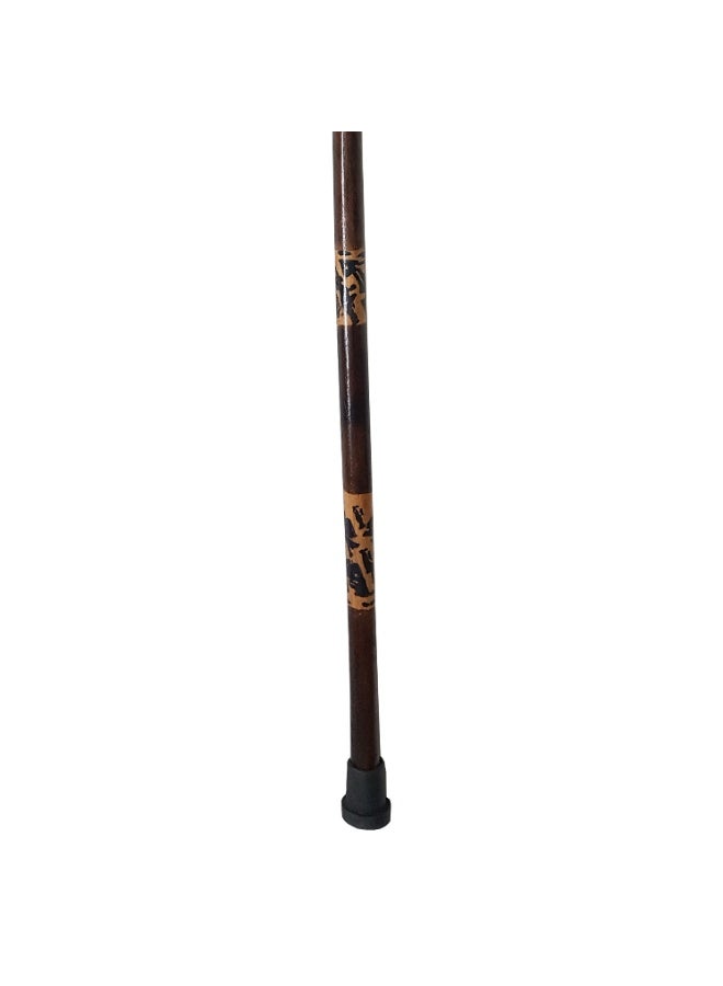 Generic Wooden frame crutch, Aswan crutch, brown, engraved - Image 3