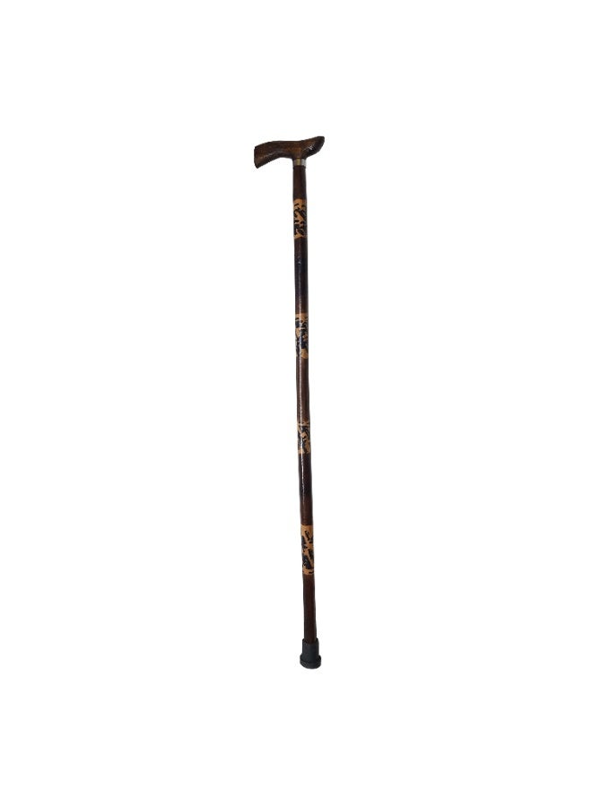 Generic Wooden frame crutch, Aswan crutch, brown, engraved - Image 1