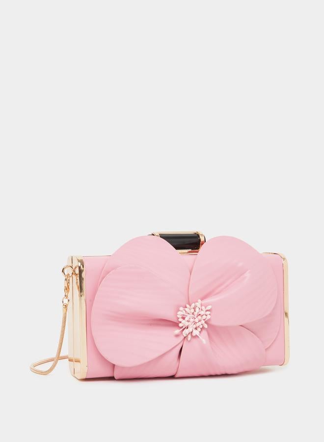 ستايلي حقيبة ستايلي بزهرة مع حزام سلسلة - Image 1