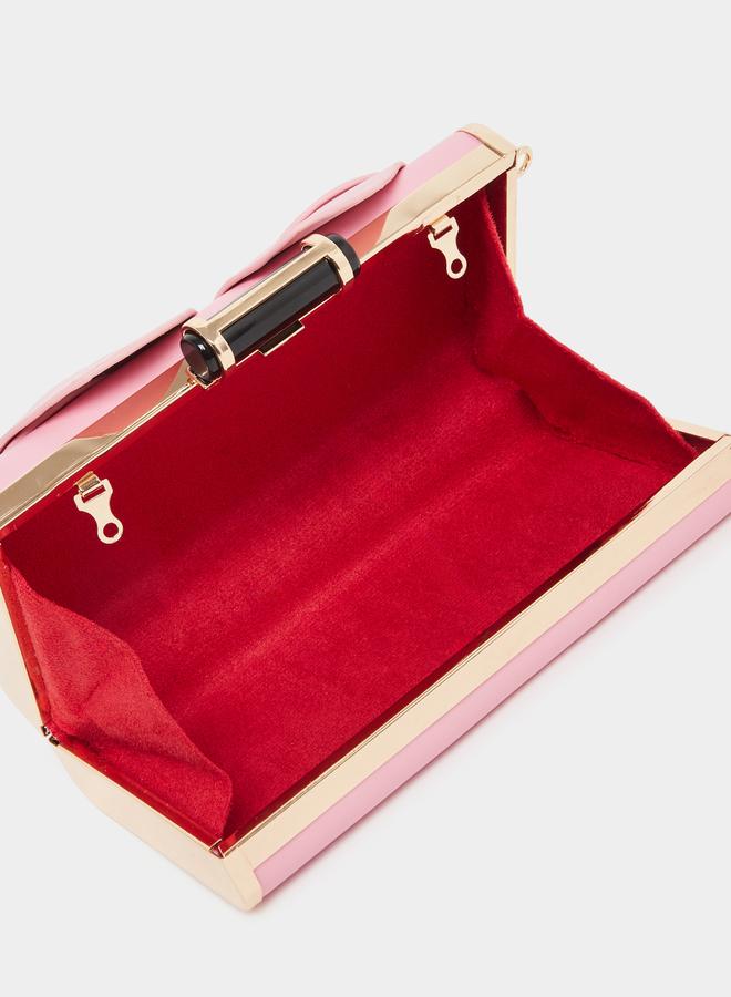 ستايلي حقيبة ستايلي بزهرة مع حزام سلسلة - Image 4