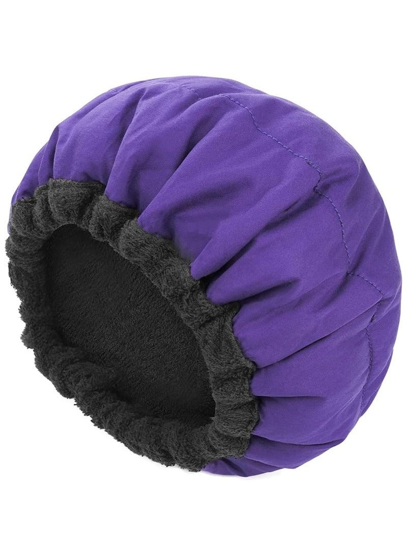 Cordless Deep Conditioning Heat Cap, A Hot Head Cap to Hydrate, Moisturize and Condition, 100% Natural Cotton Flaxseed Seed Interior  - Image 1