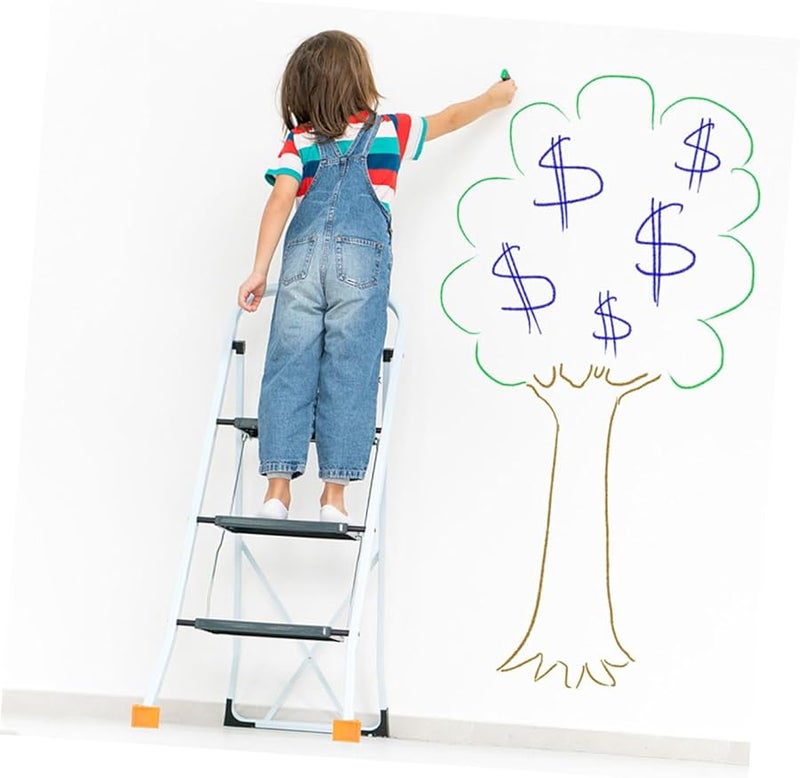 Orange Ladder Stabilizers 4pcs Non Slip Rubber Feet Covers Enhanced Stability Easy Installation Home Professional Use - Image 5