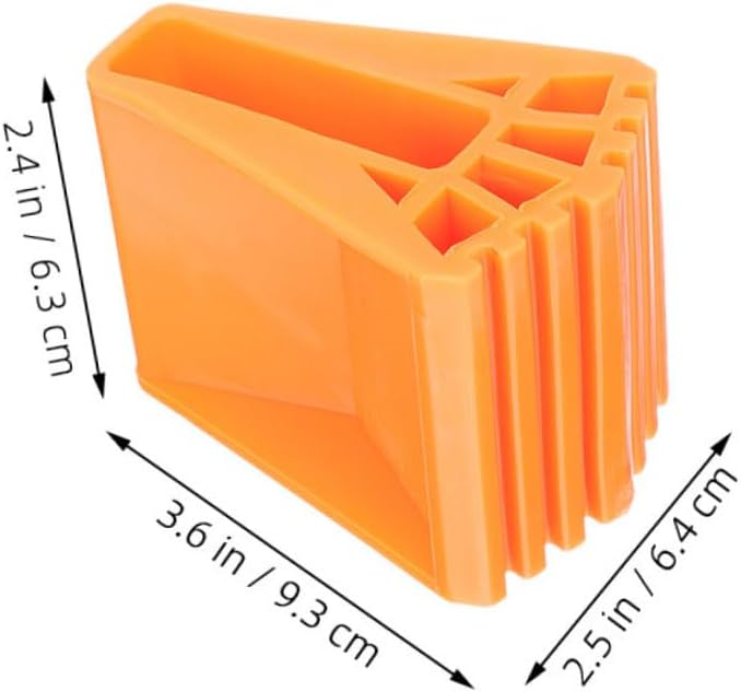 Orange Ladder Stabilizers 4pcs Non Slip Rubber Feet Covers Enhanced Stability Easy Installation Home Professional Use - Image 3