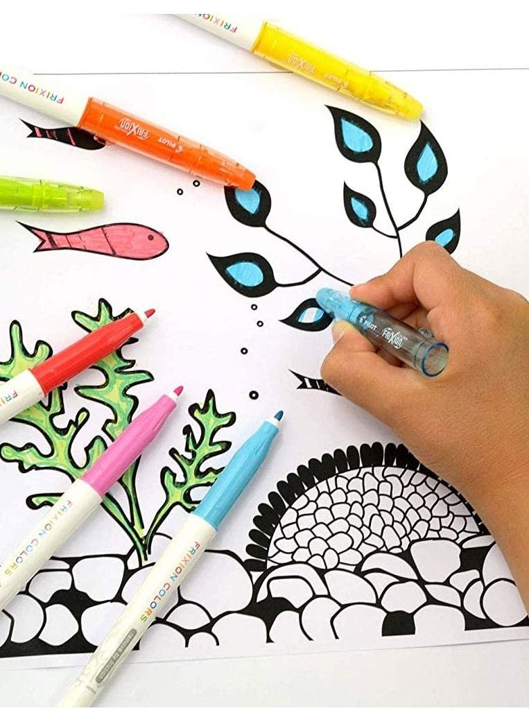 PILOT 6-Piece Frixion Erasable Colour Pen Set - Image 4